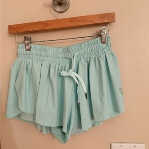 Women's aqua Blue flowy Shorts size small